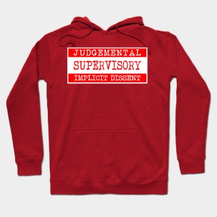 Red Warning Hoodie